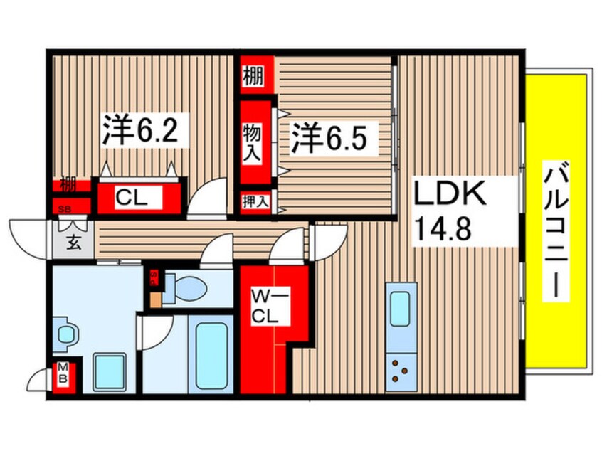 間取図 Ｃｈａｔｏｎ吹上