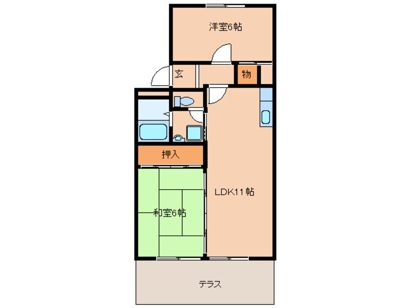 間取図 ジャルジョイハイツ