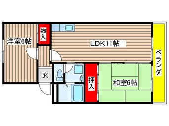 間取図 ジャルジョイハイツ