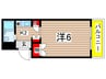 アメニティハウス１ 1Kの間取り