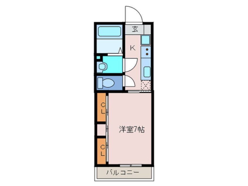 間取図 ＦＥＲＩＯ若松