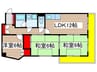 郷原ビル 3LDKの間取り