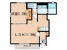 ラフレシ－ル 1LDKの間取り