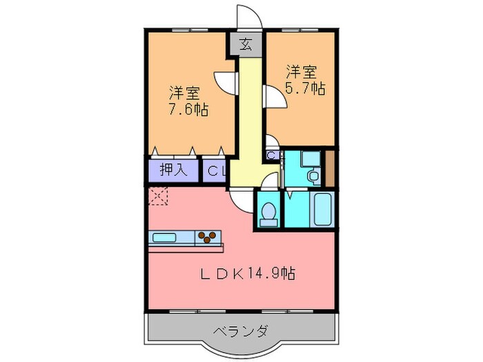 間取り図 Ｌａ．Ｂｏｌｓｏｎ