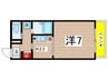 メゾンエステ－ル 1Kの間取り