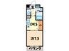 ポポラ－レ白鳥 1DKの間取り