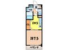 ポポラ－レ白鳥 1DKの間取り