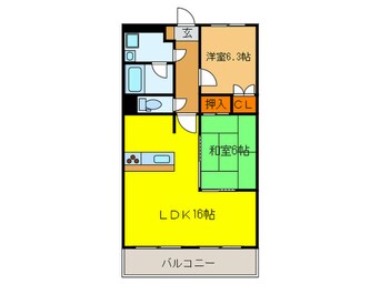 間取図 メゾンドヨサミＢ棟