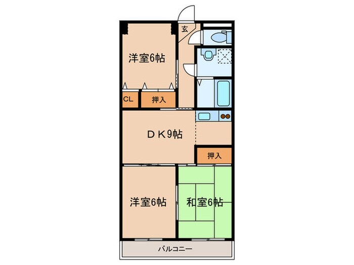 間取り図 メゾンドヨサミＢ棟