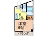 小川マンション 1Kの間取り