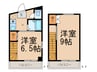 小川マンション 2Kの間取り