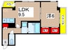 KMコート 1LDKの間取り
