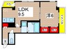 KMコート 1LDKの間取り