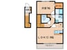 灯Ⅱ 1LDKの間取り
