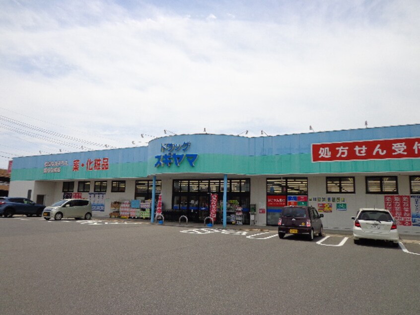 ドラッグスギヤマ本地店(ドラッグストア)まで760m ル－チェ和