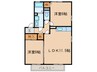フォレスト蟹子 2LDKの間取り