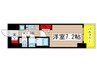 プレサンス新栄リベラ 1Kの間取り