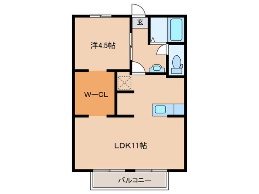 間取図 コーポ佳