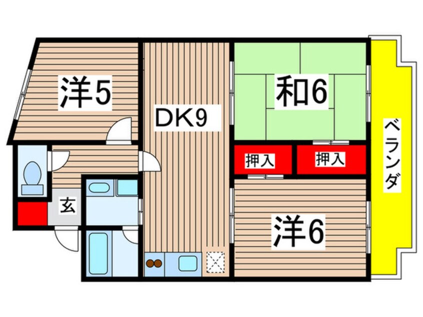 間取図 鉄村マンション　Ｓ棟