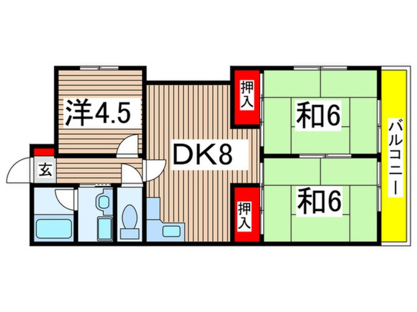 間取図 鉄村マンション　Ｓ棟