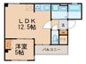 ポーラスタービル6ｔｈステージ 1LDKの間取り