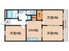 成田ビル 3DKの間取り