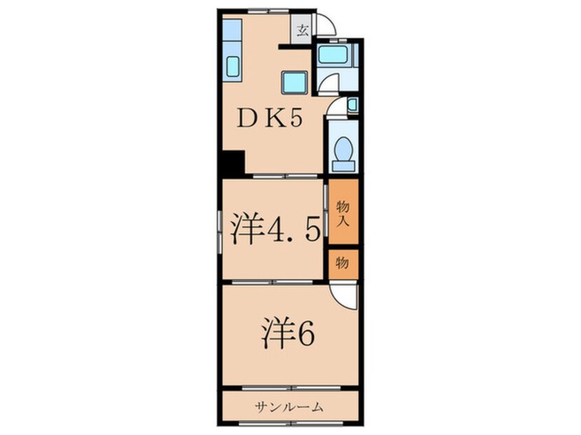 間取図 ト－タス駒止