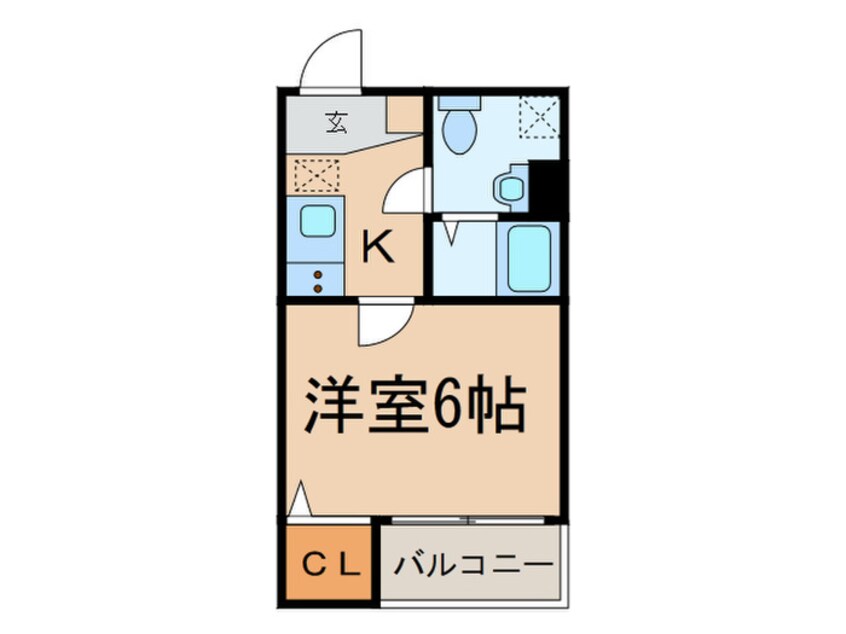 間取図 ｼﾞｬﾙﾀﾞﾝ黒川