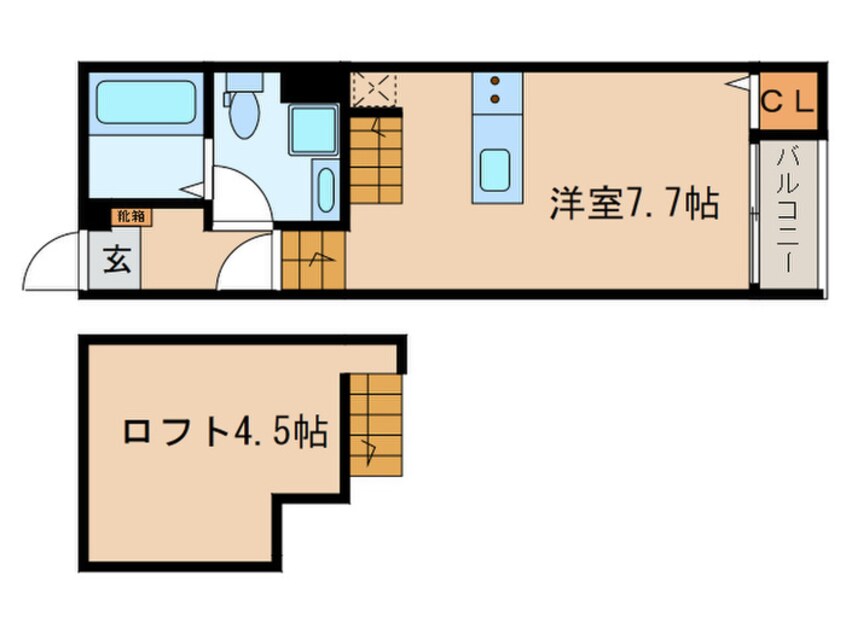 間取図 Oak Tree Maison志賀