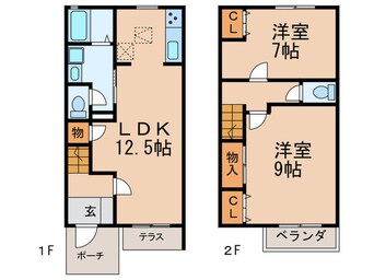 間取図 プラムフィールド砂子