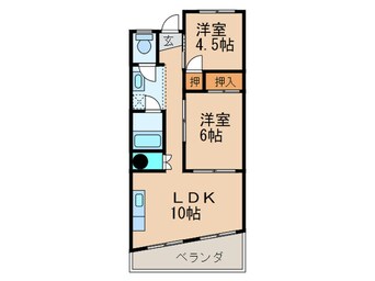 間取図 ハイコ－ポ名エン