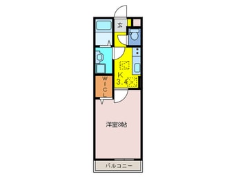 間取図 Ｄ－ｒｏｏｍ甲山寺