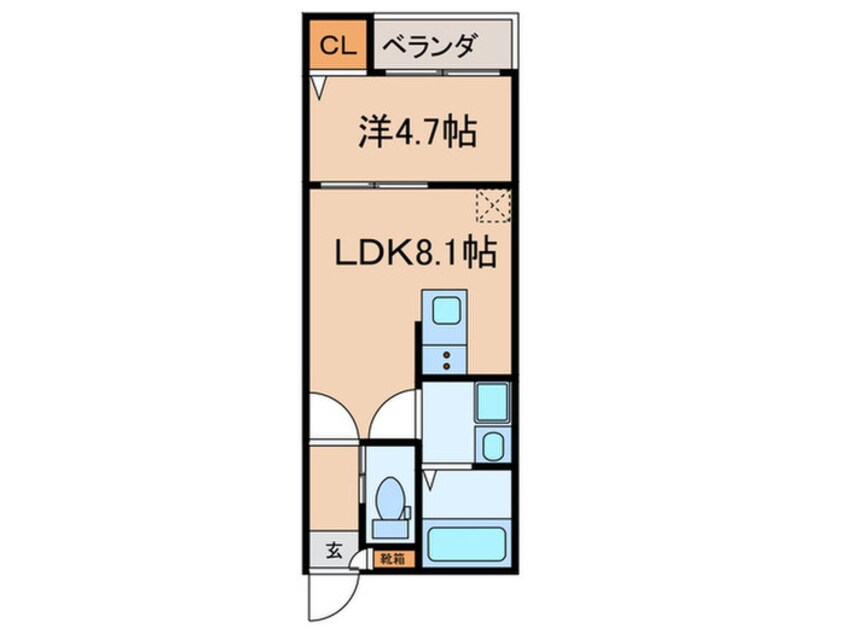 間取図 ソレイユ中島