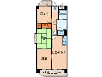間取図 ベルフォール瑞穂