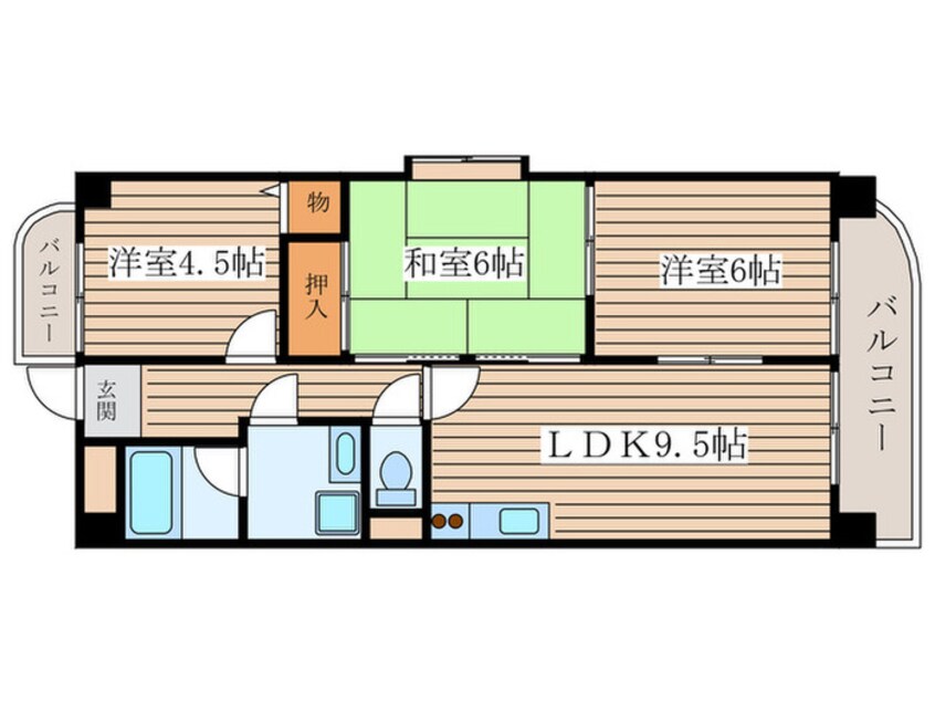 間取図 ベルフォール瑞穂