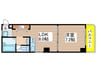 LA・MER21 1LDKの間取り