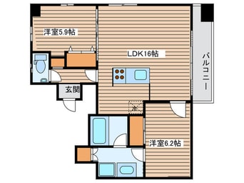 間取図 エルミタ－ジュ新栄