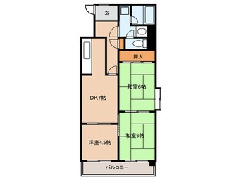 間取図 新栄第７ロイヤルマンション