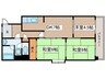 新栄第７ロイヤルマンション 3DKの間取り