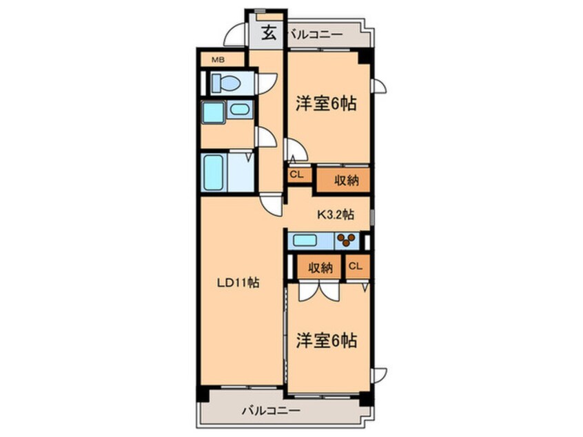 間取図 ブリランテ