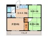 城北ビル 3DKの間取り