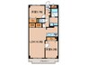 山之手丸太マンション 2LDKの間取り