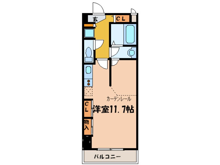 間取図 クリサスレジデンス枇杷島