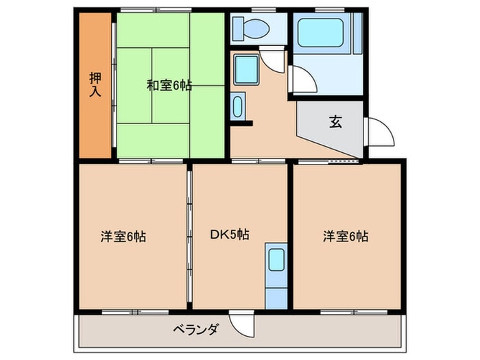 間取り図 ハイネスハイツ稲垣