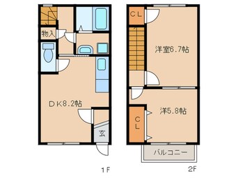 間取図 ファミール松花A