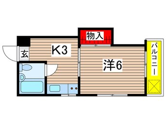 間取図 コーポサンバレー