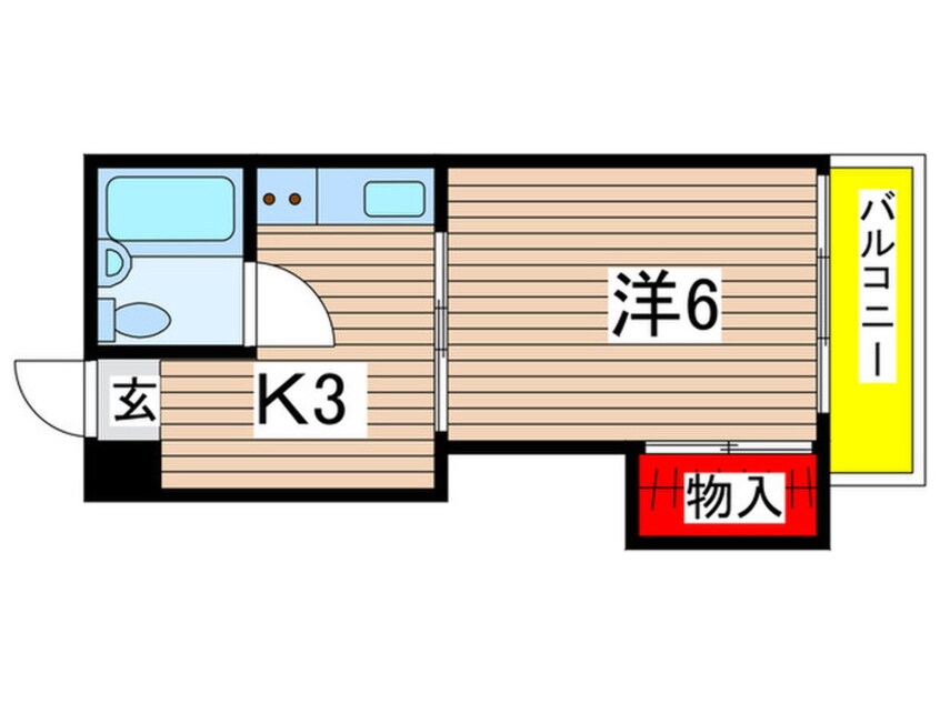 間取図 コーポサンバレー