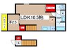 ＲＩＳＥ吹上 1LDKの間取り