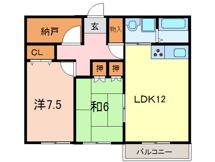 間取図 サンハイツ高蔵