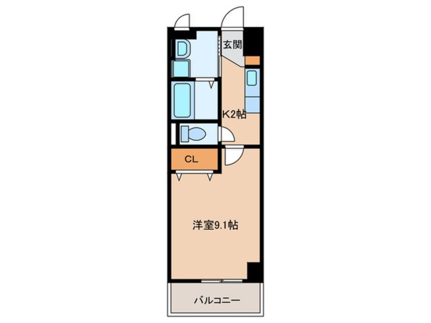 間取図 リベロ　カスガイ　ステイション